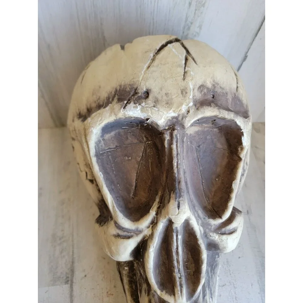 Skull large foam AS IS head Halloween prop home decor bowl unique‎